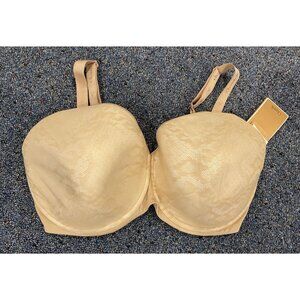 NWT Chantelle Underwire Bra Lace Nude Size 36DDDD New